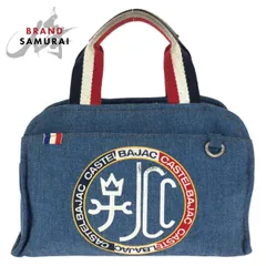 JC de CASTELBAJAC カステルバジャック リッツ ブルー ホワイト レッド ポリエステル 021311 トートバッグ ハンドバッグ 602618【中古】のサムネイル