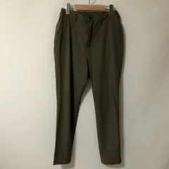 E943　Coen コーエン　ナイロンPU　テーパードパンツ　カーキ　Sのサムネイル
