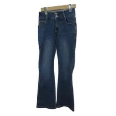 プロポーション ボディドレッシング PROPORTION BODY DRESSING デニム ジーンズ PS 青 ブルー フレアシルエット ダブルボタン /KK ■GY99のサムネイル