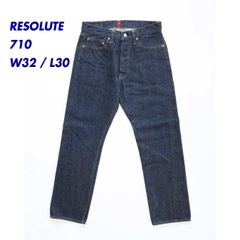 極美品 濃紺 RESOLUTE リゾルト 712 W30 L31 日本製 - メルカリ