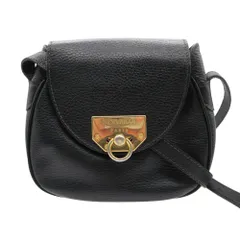 NINA RICCI ニナリッチ ショルダーバッグ レザー ポシェット ミニバッグ ポーチ 斜め掛け クロスボディ カバン 鞄 ブラック レディース 【中古】のサムネイル