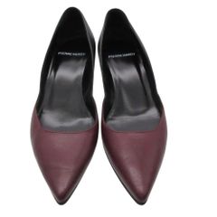 PIERRE HARDY 피에르 알디 펌프스 바이 컬러 포인티드 투 로우 힐 신발 신발 바이올렛 37 23.5cm 여성 [중고]