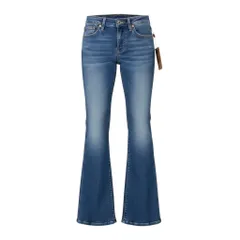 55h9 TRUE RELIGION トゥルーレリジョン フレア デニムパンツ ストレッチ サイズ24 インディゴ レディースu02tのサムネイル