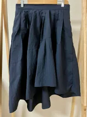 BRUNELLO CUCINELLI ネイビー プリーツ スカート 42 正規品のサムネイル