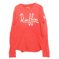 The DUFFER of ST.GEORGE ザダファーオブセントジョージ スウェット ロゴ コットン トレーナー 薄手 クルーネック 長袖 プルオーバー カットソー トップス レッド系 L メンズ 【中古】のサムネイル