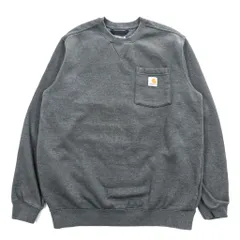 carhartt クルーネック スウェット トレーナー LOOSE FIT M グレー 裏起毛 ポケット 前V 103852 026のサムネイル
