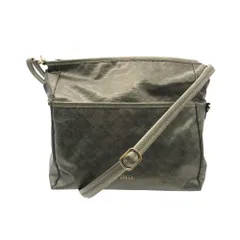 PELLE BORSA ペレボルサ ショルダーバッグ 総柄 PVC レザー 斜め掛け クロスボディ ゴールド レディース 【中古】のサムネイル