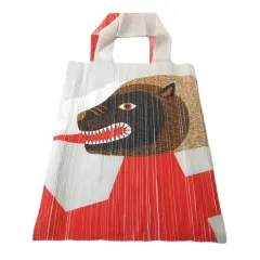 プリーツプリーズ PLEATS PLEASE Kazumasa NAGAI  イッセイミヤケ PP44-AG401 プリーツ トートバッグ ハンドバッグ グラフィック マルチカラー のサムネイル