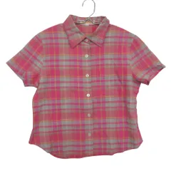 Brooks Brothers ブルックスブラザーズ 半袖シャツ チェック コットン100％ 日本製 胸ポケット ピンク 11【L】 レディース 【中古】のサムネイル