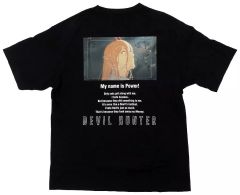 [중고] T 셔츠 파워 UT 그래픽 T 셔츠 블랙 XL 사이즈 [체인소맨× 카와무라 야스시 × 유니클로]