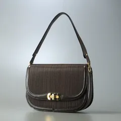 西ドイツ製 vintage COMTESSE コンテス ホースヘア― レザー ショルダーバッグ 鞄 がま口ポーチ付き ブラウン系 archiveのサムネイル