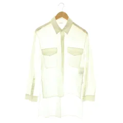 リミフゥ LIMI feu シワ加工スリットシャツ ブラウス 長袖 コットン 2 白 ホワイト /CX  ■GY62のサムネイル