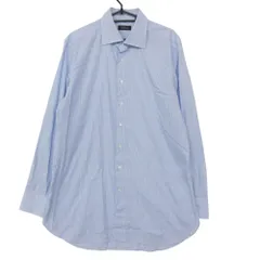 BARNEYS NEWYORK バーニーズニューヨーク 長袖シャツ レギュラーカラー ストライプ カットソー コットン トップス ブルー 43/89【XL】 メンズ 【中古】のサムネイル
