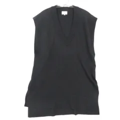 LANVIN en Bleu ランバンオンブルー ニット ベスト チュニック サイドスリット プルオーバー 3296811 ブラック 38【M】 レディース 【中古】のサムネイル