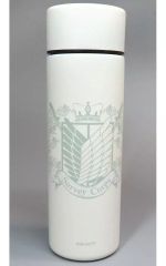 [Used] Mug/Teacup Survey Corps Pocket Thermo Bottle (White)Attack Titan Tokyo Station Ichiban Plaza Pop-up Store - Web Order Only