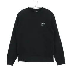 A.P.C. アーペーセー スウェット 日本製 RUE MADAME PARIS Rider トレーナー クルーネック トップス 長袖 ロゴプリント ブラック S メンズ 【中古】のサムネイル