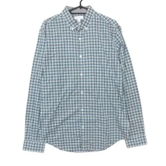 1191 カルバンクライン slimfit 長袖シャツ チェック柄 ボタンダウン トップス グリーン M【M】 メンズ 【中古】のサムネイル