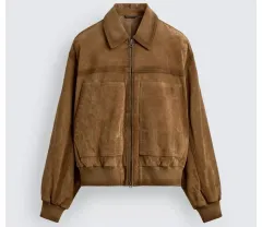 新品 ザラ スウェード ジャケット アウターのサムネイル