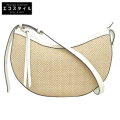 ANAYI　アナイ　美品 ハーフムーン コンビ ハンドバッグ ショルダーバッグ レディース ベージュ×ホワイトのサムネイル