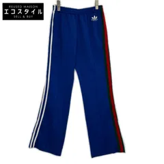 GUCCI　グッチ　696270 ×adidas ブルー サイドライン フレアトラックパンツ　Sのサムネイル