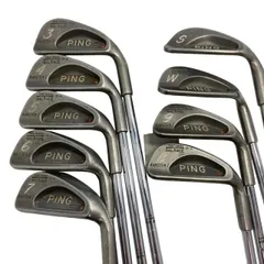 【中古】 ピン KARSTEN I  9S アイアンセット IR スチール (フレックスUNI) メンズ 男性用 右利き 右用 Cランク ゴルフクラブのサムネイル