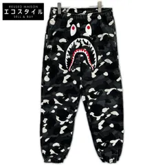 A BATHING APE　アベイシングエイプ　グレー シャークパンツ　Mのサムネイル