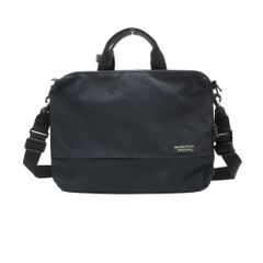 MANHATTAN PASSAGE Slim Well-Organized Briefcase Business Bag 2-Way Shoulder Bag Black Men's [Used]