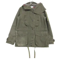 Engineered Garments エンジニアードガーメンツ ミリタリージャケット フィールドパーカー アウター ストライプ柄裏地 カーキ 1【S】 メンズ 【中古】のサムネイル