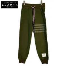 THOM BROWNE　トムブラウン　MJQ004AK7612 カーキ 4BAR スウェットパンツ　0のサムネイル