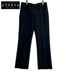 GUCCI　グッチ　201-1110-4209 ブラック ピンストライプ パンツ　38のサムネイル