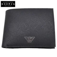 EMPORIOARMANI　エンポリオアルマーニ　【新品同様】Y4R165Y138E81072 コインポケットウォレット 再生サフィアーノレザー イーグルプレート付きのサムネイル