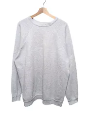 90s USA製 TULTEX タルテックス MAXIMUM SWEATS 2XLT 無地 ラグラン スウェット 杢グレーのサムネイル