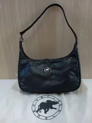 【中古品】 HUNTING WORLDハンティングワールド ワンショルダーバッグ 黒ブラック 肩掛け バッグかばん 保存袋付き 現状品のサムネイル