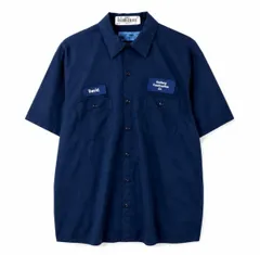 CINTAS 半袖ワークシャツ 企業ロゴ ワッペン ネームパッチ XL ネイビーのサムネイル