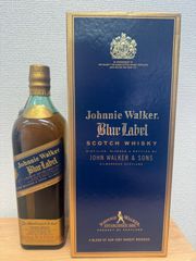 ジョニーウォーカーブルーラベル 初期ボトル、750ml、43%、箱付 - メルカリ