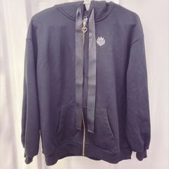 すとぷり ハートリボンジップパーカー(BLACK) - メルカリ