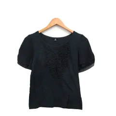 カールパークレーン KarL Park Lane カットソー Tシャツ 半袖 フリル コットン シンプル M ネイビー 紺 /KT38のサムネイル