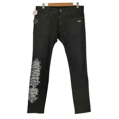 オフホワイト OFF-WHITE Gothic Embroidered Slim Fit Denim Jeans ゴシック刺繍 デニムパンツ メンズ US：32-33 のサムネイル