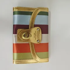 希少　COACH コーチ レガシーストライプ 長財布 がま口　 ターンロック 希少・レア】COACH コーチ レガシーストライプ がま口 長財布 ターン
