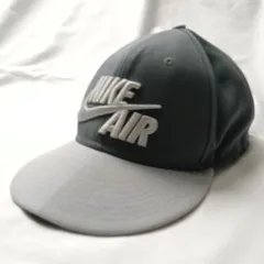 NIKE AIR キャップ スナップバック グレー 2トーン y2k アーカイブ 90s レトロ クラシック テック ゴープコア 希少 実寸57.5cm 【至高のアーカイブ品・ベタつきなし】 良品 完売モデル アイウェア