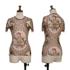 ジページェ バイ ジャンポールゴルチエJPG by GAULTIER コラージュプリントパワーネットTシャツ ベージュマルチ40のサムネイル