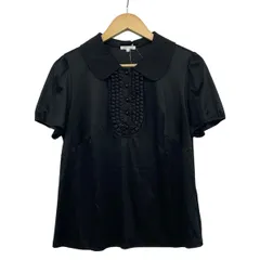 TO BE CHIC(トゥービーシック) 半袖シャツブラウス サイズ5 XS レディース新品同様  - 黒 フリル/ビーズのサムネイル