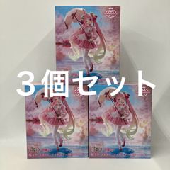미개봉 하츠네 미쿠 벚꽃 미쿠 AMP 피규어 벚꽃 드레스 ver. 3개 세트 LF8476 f107