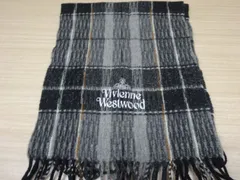 廃盤品 Vivienne Westwood チェック柄マフラー オーブ刺繍 - メルカリ