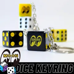 【 MOON / MOONEYES / ムーン アイズ 】 MOON Twin Dice Keyring ムーン ツイン ダイスキーリング / ホットロッド〚アメリカン雑貨 アメトイ〛のサムネイル