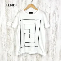 FENDI ヴィンテージ フェンディ FFビッグロゴ クルーネックTシャツ ホワイトのサムネイル