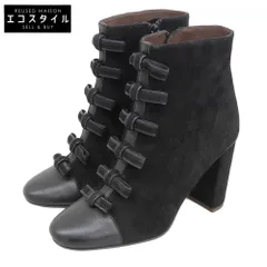 SEE BY CHLOE　シーバイクロエ　美品 スエード リボンデザイン ブーツ シューズ レディース 黒 ブラック 36 1/2 SB31073A　36 1/2のサムネイル