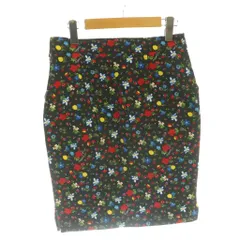 ラブモスキーノ LOVE MOSCHINO スカート ひざ丈 花柄 マルチカラー 4 黒 ブラック 赤 レッド /SS ■OSのサムネイル