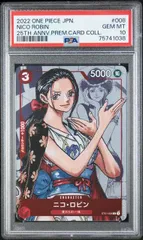 【PSA10】ニコ・ロビン (C★) {赤} <ST01-008> [プレミアムカードコレクション 25周年エディション] プロモのサムネイル