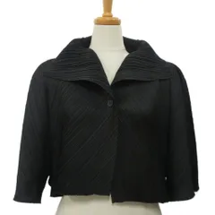 プリーツプリーズ PLEATS PLEASE カーディガン ジャケット ボレロ 黒 ブラック3 トップス イッセイミヤケのサムネイル